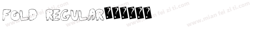 Fold Regular字体转换